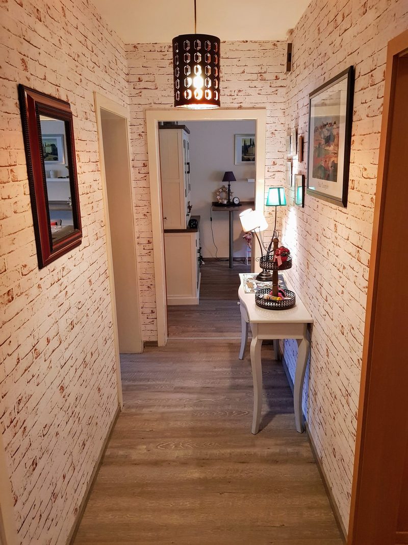 Entree met baksteen-optiek
